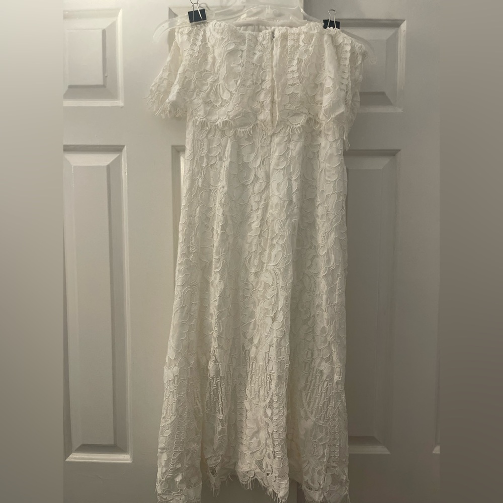 Beautiful white tube top dress!